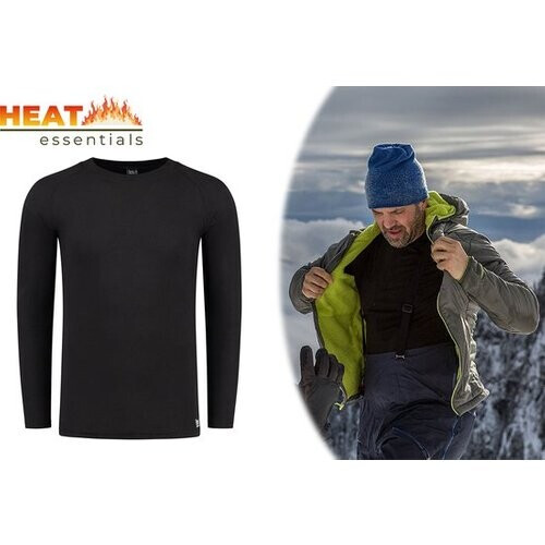 Tweedekans Thermo Ondergoed Heren - ThermoShirt Heren - Zwart - M - Thermokleding Heren - Thermo Shirt Heren Lange Mouw