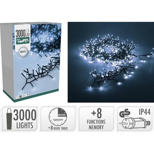 Tweedekans Treecluster – Kerstboomverlichting 3000 LED – Wit