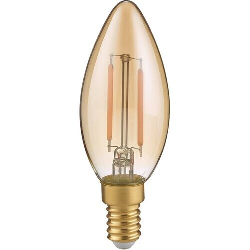 Tweedekans Trio leuchten - LED Lamp - Filament - E14 Fitting - 2W - Warm Wit - 2700K - Amber - Glas