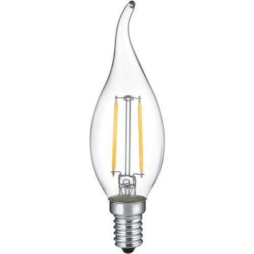Tweedekans Trio leuchten - LED Lamp - Kaarslamp - Filament - E14 Fitting - 2W - Warm Wit - 2700K - Transparant Helder - Glas