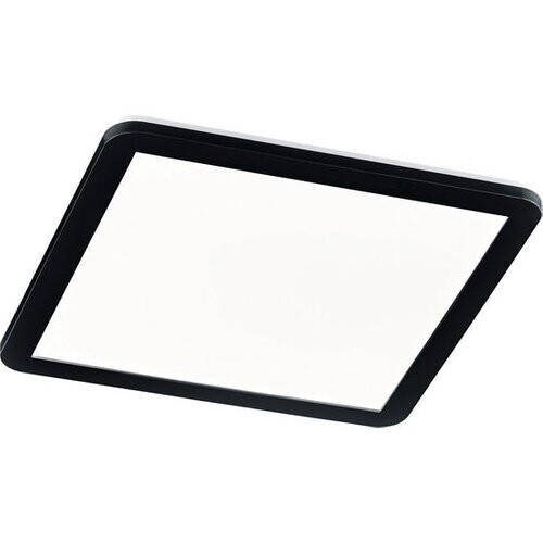 Tweedekans Trio leuchten - LED Plafondlamp - 22W - Warm Wit 3000K - Spatwaterdicht IP44 - Dimbaar - Vierkant - Zwart - Kunststof