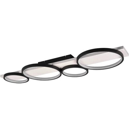 Tweedekans Trio Leuchten - Plafondlamp Medera 4 lichts L 100 cm wit zwart