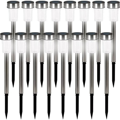 Tweedekans Tuinverlichting – Led lamp – 16 stuks – IP44 – Waterdicht – Wit – RVS