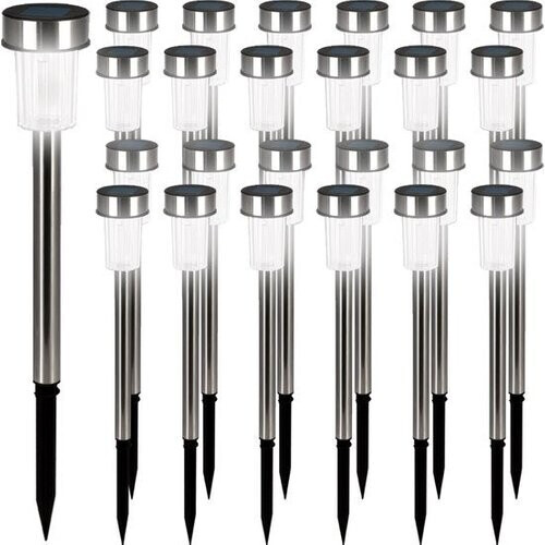 Tweedekans Tuinverlichting – Led lamp – 24 stuks – IP44 – Waterdicht – Wit – RVS