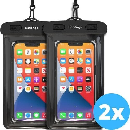 Tweedekans Waterdichte telefoonhoesjes - Drybag Set van 2 stuks - Onderwater Hoesje Telefoon voor Alle Telefoons - Waterdicht telefoonhoesje Earkings