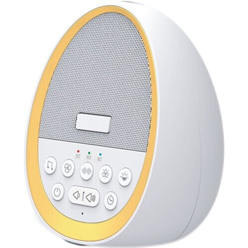 Tweedekans White Noise Machine - Witte Ruis Slaaptrainer voor Baby - Slaaphulp met 8 verschillende kleuren LED verlichting en 29 rustgevende geluiden