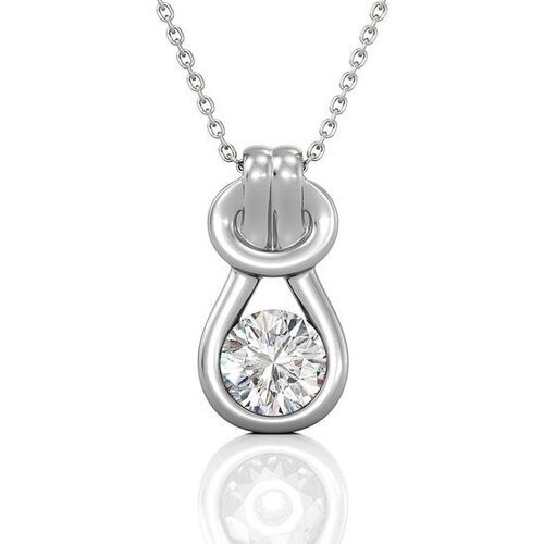 Tweedekans Yolora Dames Ketting met Hanger - Kalpa Camaka Kristal - Zilverkleurig - 18K Witgoud Verguld - Vrouwen Collier Zilver - Sieraden - Halsketting - Luxe Giftbox - Geschenkdoos - Cadeau doos - Exclusieve Geschenkverpakking - Mooie Cadeauverpakking