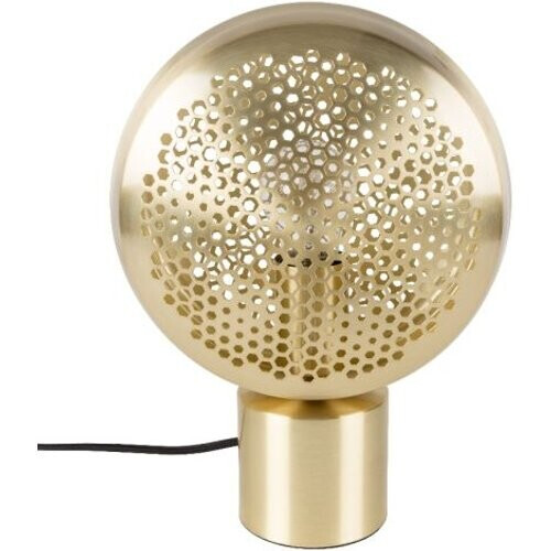 Tweedekans Zuiver Gringo Tafellamp - Goud - Rondvormig - 1.50 m Snoerlengte - 230 V - 22.50 x 12 x 30.50cm - 4 W per lichtpunt