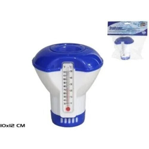 Tweedekans Zwembad chloordispenser met thermometer