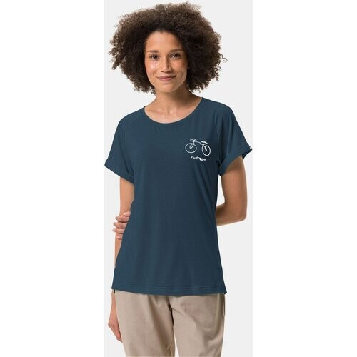 Vaude Women'S Cyclist 2 T-Shirt Donkerblauw