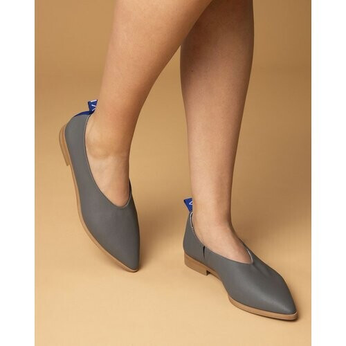 VENUS IS VEGAN dames vegan Ballerina Aïda Grijs