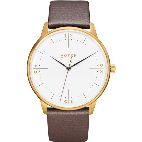 Votch dames vegan Horloge Aalto Bruin & Goud