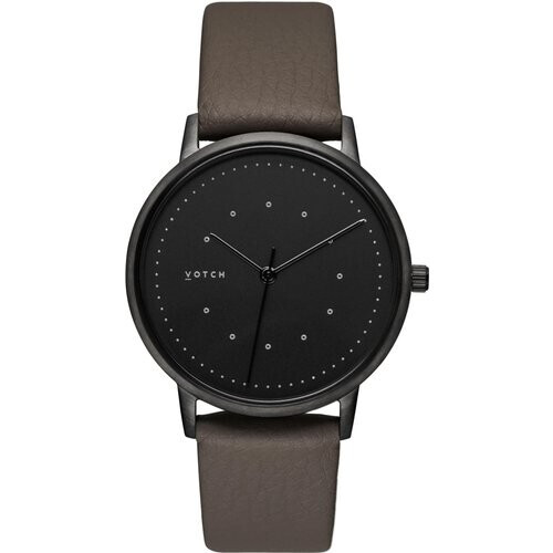 Votch dames vegan Horloge Lyka Zwart & Donkergrijs - Zwart