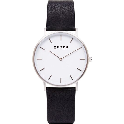 Votch mannen vegan Horloge Classic Zilver & Zwart