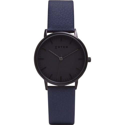 Votch mannen vegan Horloge Moment Zwart & Donkerblauw
