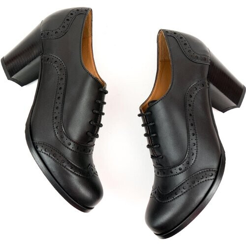 Will's Vegan Store dames vegan Brogues City Zwart