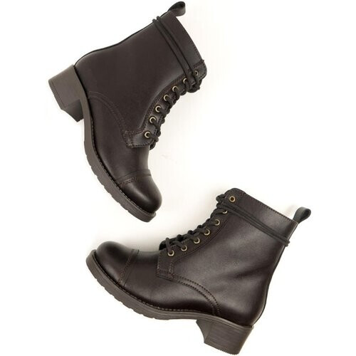 Will's Vegan Store dames vegan Laarzen Aviator 2 Donkerbruin