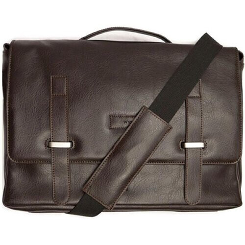 Will's Vegan Store dames vegan Messenger Tas Donkerbruin