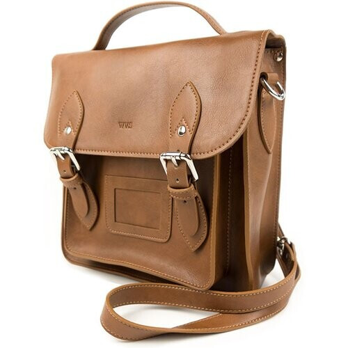 Will's Vegan Store dames vegan Rugzak Satchel Tan