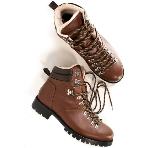 Will's Vegan Store dames vegan Wandelschoenen Dames Wvsport Insulated Waterproof Alpine Trail Chestnut Brown