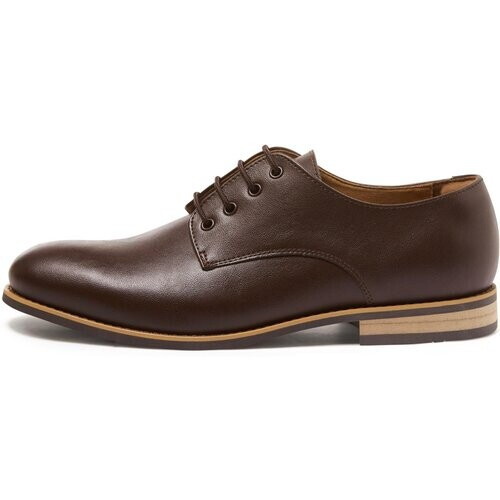 Will's Vegan Store mannen vegan Casual Derby's Donkerbruin