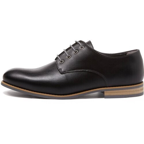 Will's Vegan Store mannen vegan Casual Derby's Zwart