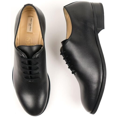 Will's Vegan Store mannen vegan City Oxfords Zwart