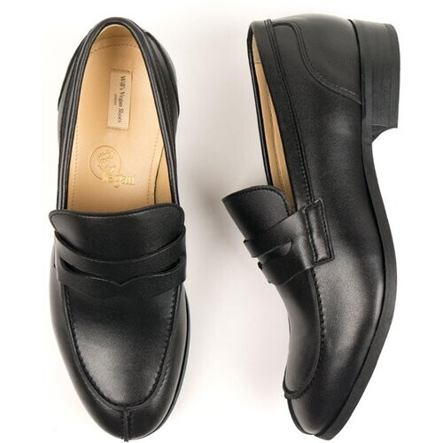 Will's Vegan Store mannen vegan Loafers City Zwart