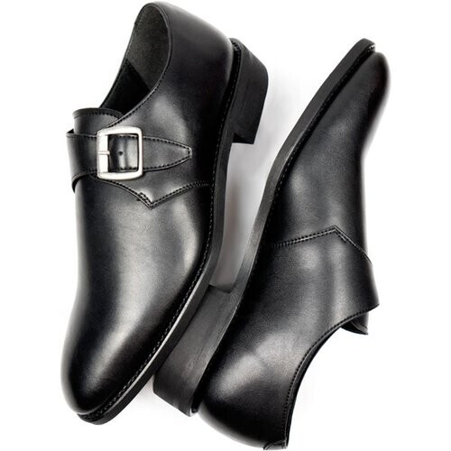 Will's Vegan Store mannen vegan Monks Goodyear Welt Zwart