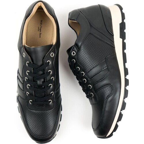 Will's Vegan Store mannen vegan Sneakers Milan Zwart