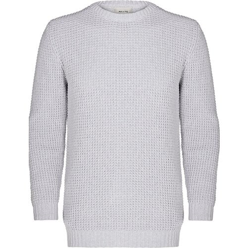 Will's Vegan Store mannen vegan Trui Chunky Rib Grijs