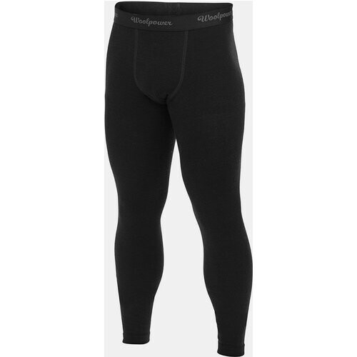 Woolpower Long John Lite Baselayer Legging Zwart/Donkergrijs