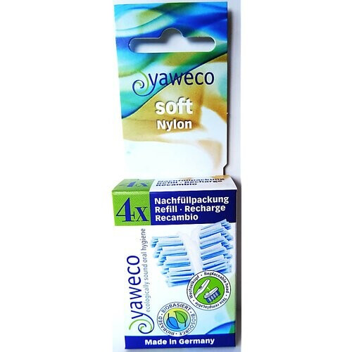 Yaweco Vervangstuk Tandenborstel - Nylon Soft 4 stuks